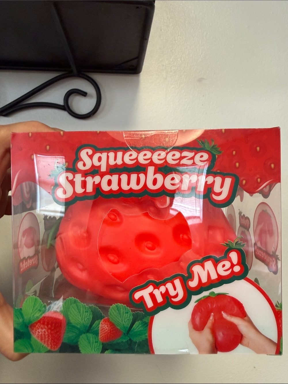 Jumbo Squishy Strawberry Kids Stress Toy - Red